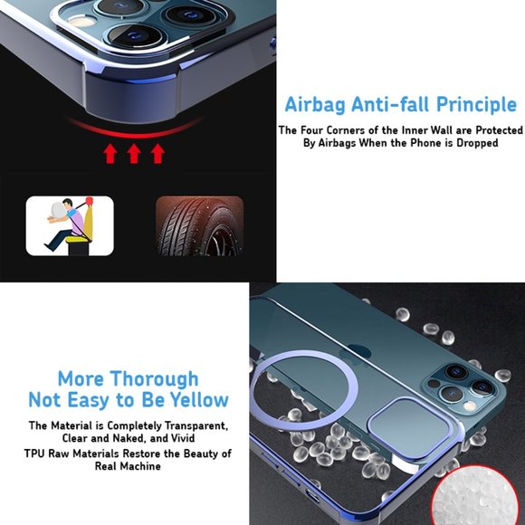 Clear MagSafe Color Ring Case for iPhone 12 Promax - Picture 11 of 18